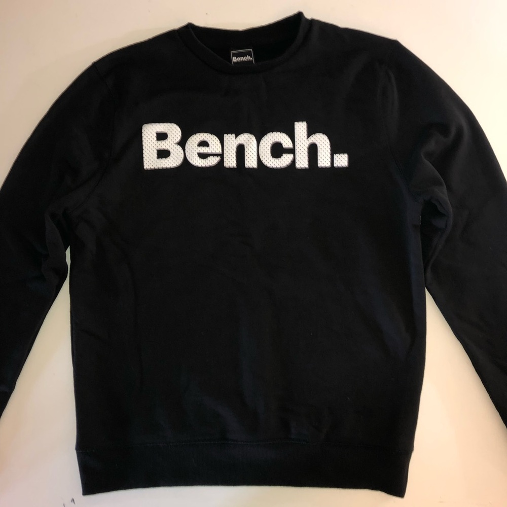Bench Sweater Mens Size Large Black and White